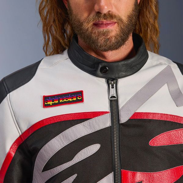 Alpinestars Axton Black Off White Bright Red