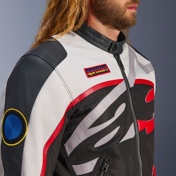 Alpinestars Axton Black Off White Bright Red