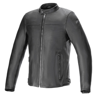 Blouson Moto Alpinestars Blacktrack Leather Black Black