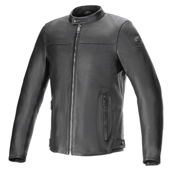 Blouson Moto Alpinestars Blacktrack Leather Black Black