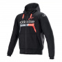 Blouson Moto Alpinestars Chrome Ignition Hoodie Back Red Fluo