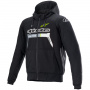 Blouson Moto Alpinestars Chrome Ignition Hoodie Back Yellow Fluo