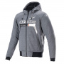 Blouson Moto Alpinestars Chrome Ignition Hoodie Melange Dark Grey White