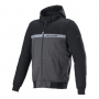 Blouson Moto Alpinestars Chrome Street Hoodie Black Melange Black