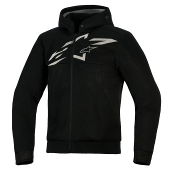 Blouson Moto Alpinestars Chrome Superairflow Hoodie Black Dark Gray White