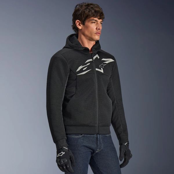 Alpinestars Chrome Superairflow Hoodie Black Dark Gray White
