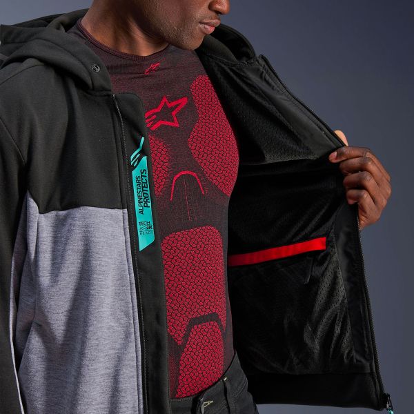 Alpinestars Chrome V2 Sport Sport Black Gray Heather Turquoise