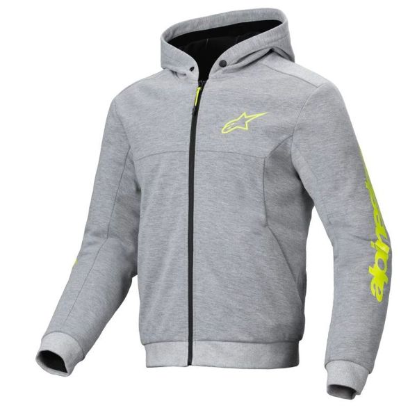 Blouson Moto Alpinestars Chrome V2 Sport Sport Gray Heather Fluo Yellow Blouson Moto Alpinestars Chrome V2 Sport Sport Gray Heather Fluo Yellow