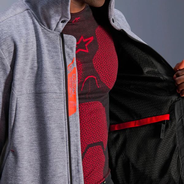 Alpinestars Chrome V2 Sport Sport Gray Heather Red Fluo