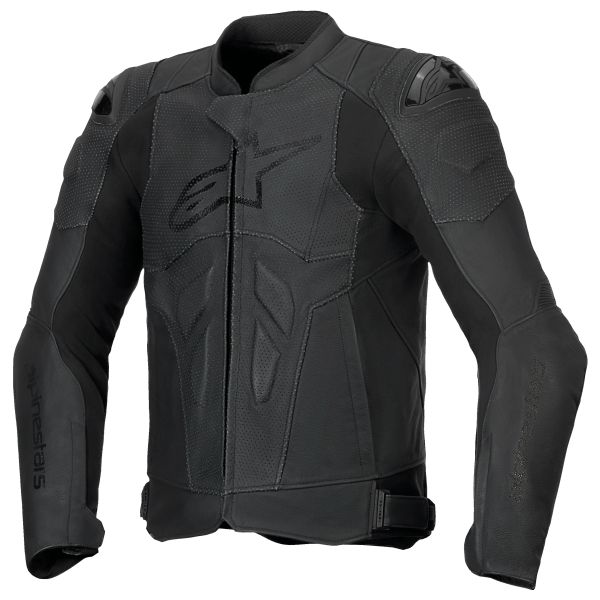 Blouson Moto Alpinestars Dusk Airflow Leather Black Black