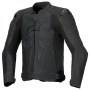 Blouson Moto Alpinestars Dusk Airflow Leather Black Black
