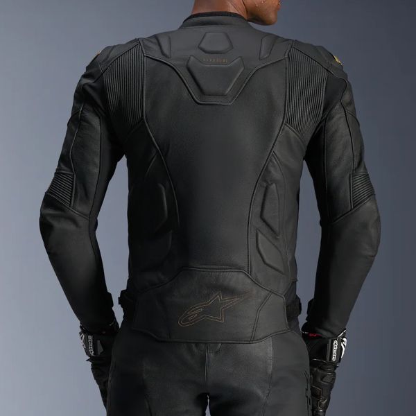 Alpinestars Dusk Leather Black Laser