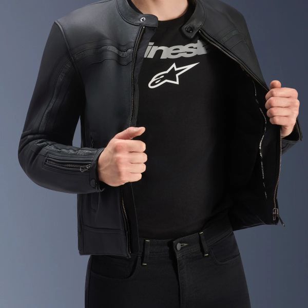 Alpinestars Dyno Leather Black Black