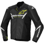 Blouson Moto Alpinestars Faster V3 Airflow Black White Yellow Fluo