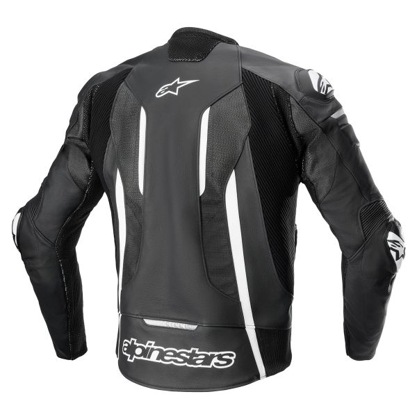 Alpinestars Fusion Leather Black White Metallic Grey