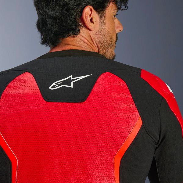 Alpinestars GP Force V2 Leather Airflow Red Fluo