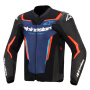 Blouson Moto Alpinestars GP Force V2 Leather Black Blue Red Fluo