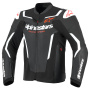 Blouson Moto Alpinestars GP Force V2 Leather Black White