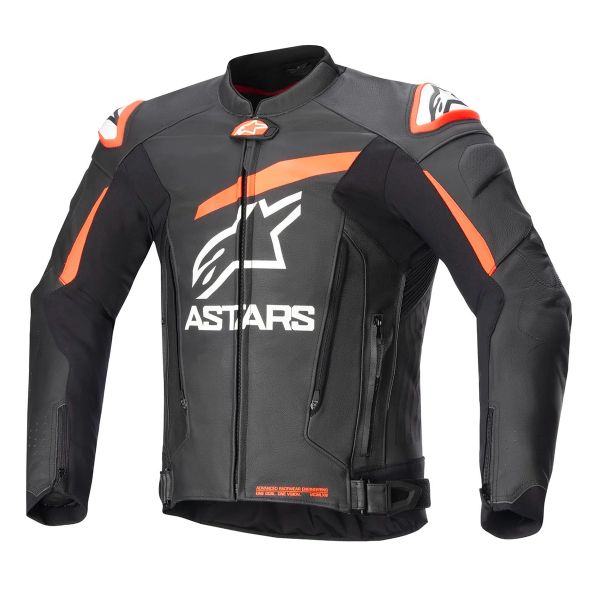 Blouson Moto Alpinestars GP Plus V4 Black Red Fluo White Blouson Moto Alpinestars GP Plus V4 Black Red Fluo White