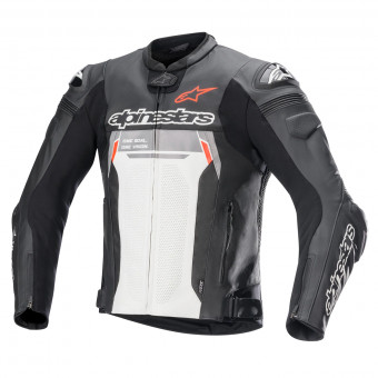 Blouson Moto Alpinestars Missile V2 Ignition Leather Black White