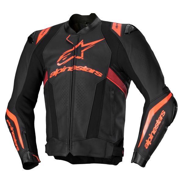 Blouson Moto Alpinestars Missile V3 Ignition Black Red Fluo Dark Red
