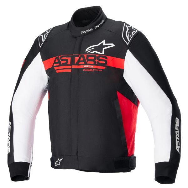 Blouson Moto Alpinestars Monza Sport Black Bright Red White