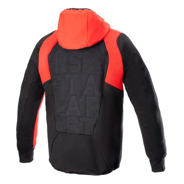 Alpinestars MO.ST.EQ Hybrid Hoodie Black Flame Red