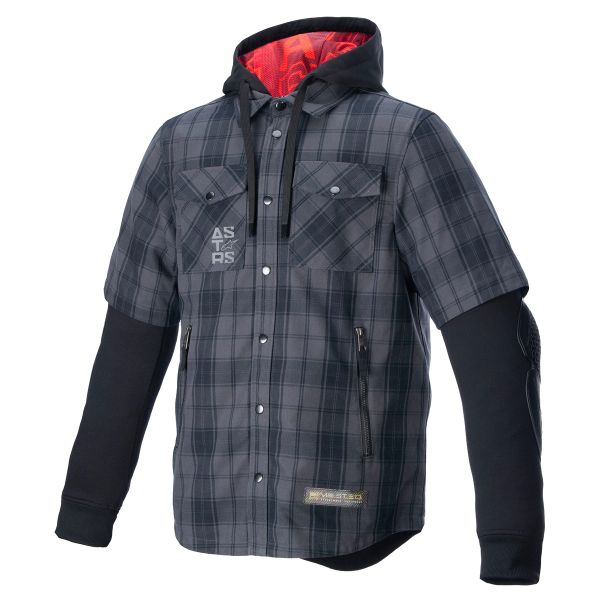 Blouson Moto Alpinestars MO.ST.EQ Tartan Shirt Tar Grey Black Blouson Moto Alpinestars MO.ST.EQ Tartan Shirt Tar Grey Black