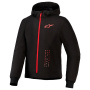 Blouson Moto Alpinestars Radium Tech Hoodie Black Bright Red