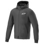 Blouson Moto Alpinestars Radium Tech Hoodie Black White