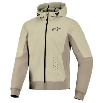 Blouson Moto Alpinestars Radium Tech Hoodie Mastic Aluminium