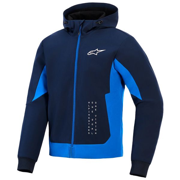 Blouson Moto Alpinestars Radium Tech Hoodie Night Navy Royal Blue