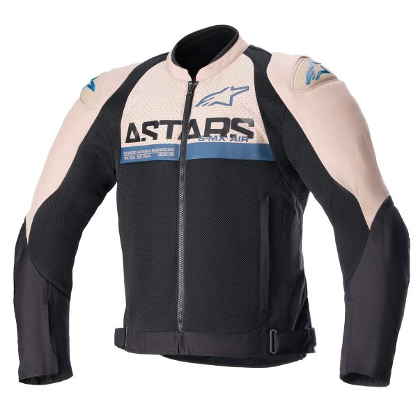 Blouson Moto Alpinestars Smx Air Light Brown Black Sodalite Blue