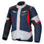 Veste Moto Alpinestars ST-1 Waterproof Dark Blue Black Bright Red