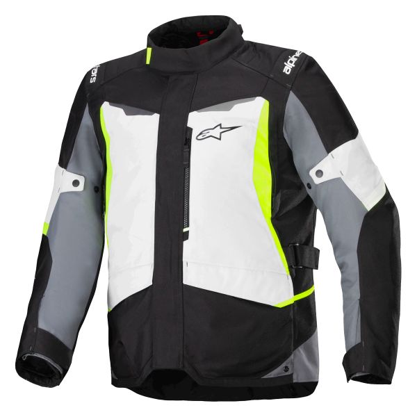 Veste Moto Alpinestars ST-1 Waterproof Ice Gray Black Yellow Fluo