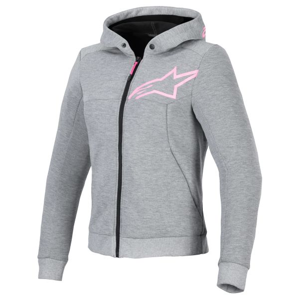 Blouson Moto Alpinestars Stella Chrome V2 Sport Sport Gray Heather Pink Fluo Blouson Moto Alpinestars Stella Chrome V2 Sport Sport Gray Heather Pink Fluo