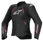 Blouson Moto Alpinestars Stella Dusk Leather Black Diva Pink White
