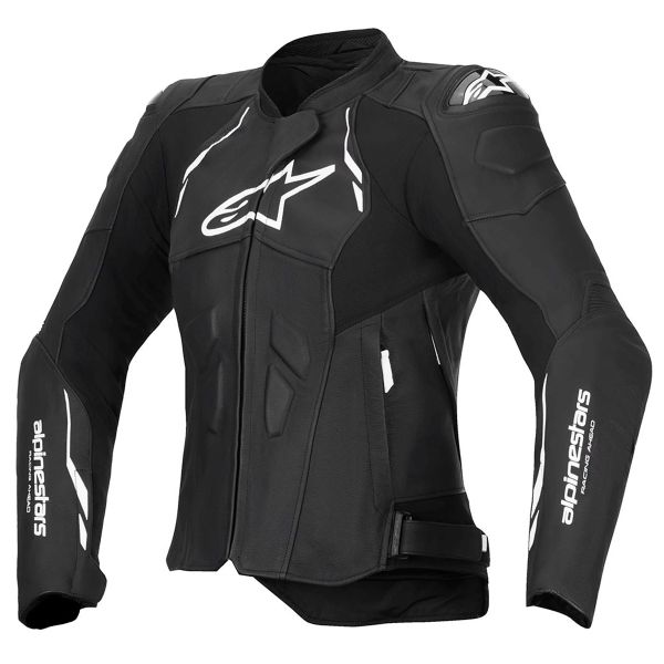Blouson Moto Alpinestars Stella Dusk Leather Black White
