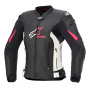 Blouson Moto Alpinestars Stella GP Plus V4 Black White Diva Pink