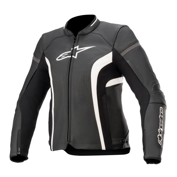 Blouson Moto Alpinestars Stella Kira V2 Black White