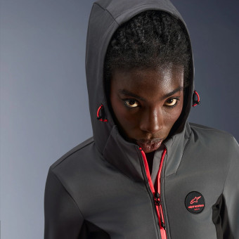 Alpinestars Stella Radium Tech Hoodie Deep Gray Black