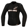 Blouson Moto Alpinestars Stella Smx Air Black White Red Fluo