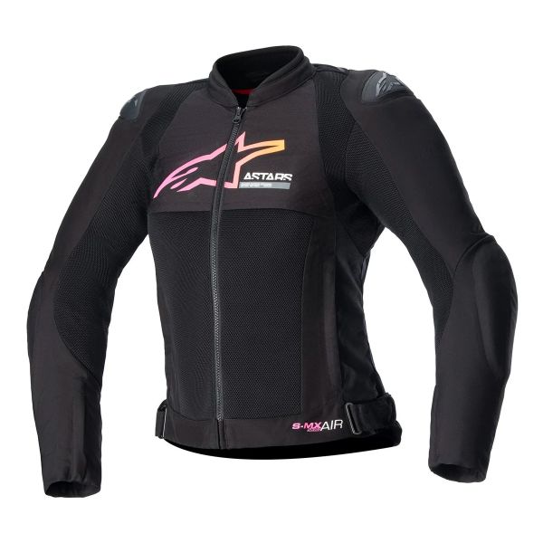Blouson Moto Alpinestars Stella Smx Air Black Yellow Pink