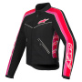 Blouson Moto Alpinestars Stella T-Dyno Air Black Bright Red Fuchsia