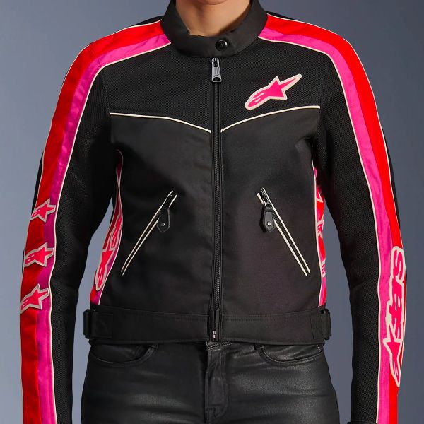 Alpinestars Stella T-Dyno Air Black Bright Red Fuchsia