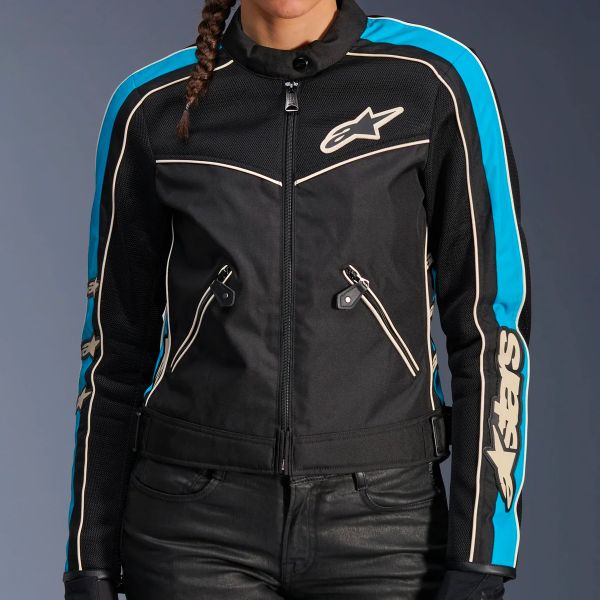 Alpinestars Stella T-Dyno Air Black Light Blue Ecru