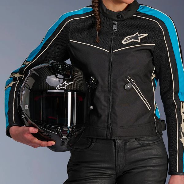 Alpinestars Stella T-Dyno Air Black Light Blue Ecru