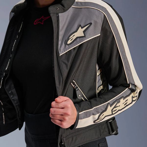 Alpinestars Stella T-Dyno WR Black Dark Gray Ecru