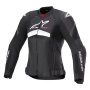 Blouson Moto Alpinestars Stella T-GP Plus R V4 Airflow Black White