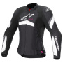 Blouson Moto Alpinestars Stella T-GP Plus R V4 Black White